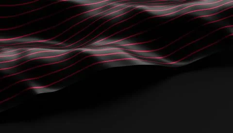 Abstract Surface. 3D Rendering Stock Illustration