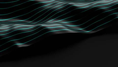 Abstract Surface. 3D Rendering Stock Illustration