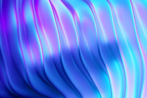 Abstract surface background with various multicolored wireframe lines. 3D ren Stock Illustration