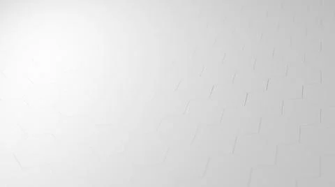 Abstract surface with clean white hexagon pattern with shallow depth of field Stock Illustration