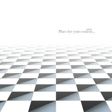 Abstract surface with geometric shapes. 库存插图