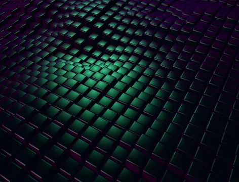 Abstract surface of moving cubes Stock Footage 67101372