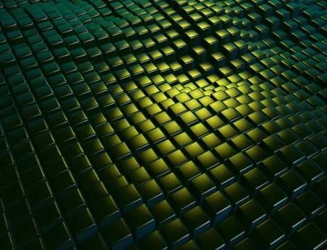 Abstract surface of moving cubes Stock Footage 67278277