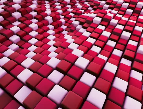 Abstract surface of moving cubes Stock Footage 67494533