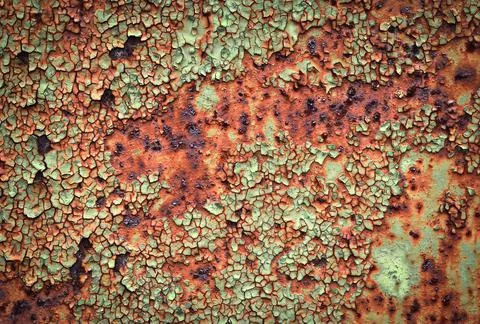 Abstract surface of the old paint on the plate Stock Photos