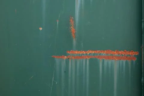 Abstract surface rusty green old metal texture background. Stock Photos