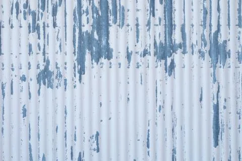 Abstract surface rusty old white -blue zinc metal wallpaper texture background. Foto stock