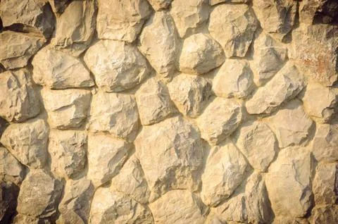 Abstract surface of the stone wall. Stock Photos