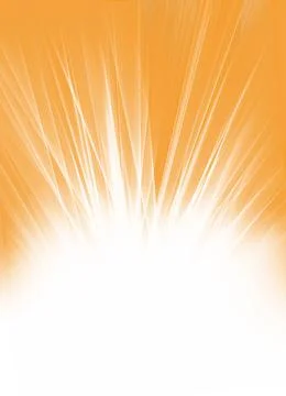 Abstract surface of white abstract rays over orange background. Stock Illustration