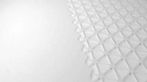 Abstract surface with white hexagon and star pattern with shallow depth of field Stock Illustration
