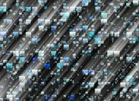 Abstract surreal background of light windows Stock Illustration