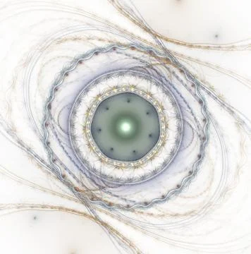 Abstract surreal magic machine, digital artwork for creative graphic design Stock Illustration