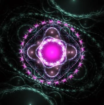 Abstract surreal magic machine, digital artwork for creative graphic design Stock Illustration