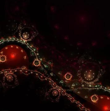 Abstract surreal magic machine, digital artwork for creative graphic design 스톡 일러스트