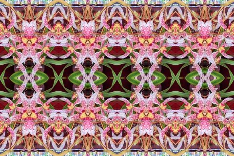 Abstract surreality pattern kaleidoscope texture background Foto stock
