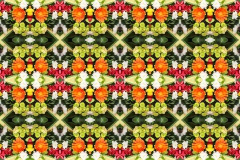 Abstract surreality pattern kaleidoscope texture background Foto stock