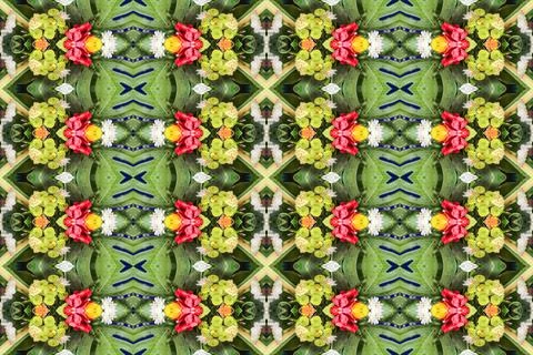 Abstract surreality pattern kaleidoscope texture background Foto stock