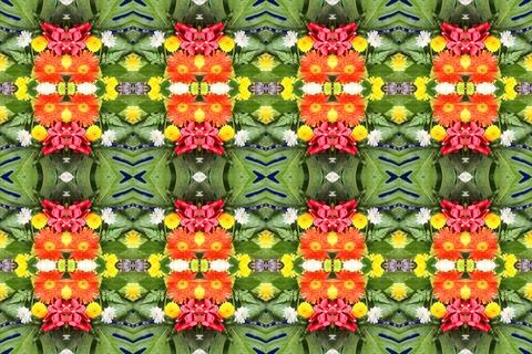 Abstract surreality pattern kaleidoscope texture background Foto stock