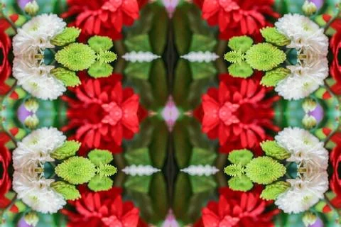 Abstract surreality pattern kaleidoscope texture background 写真素材