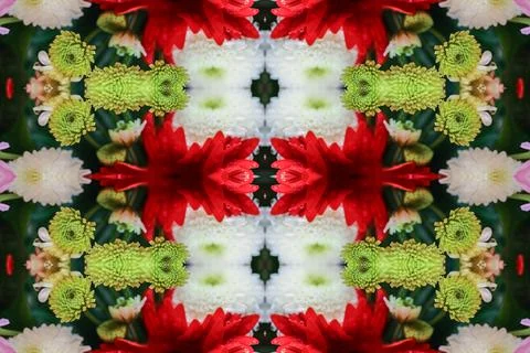 Abstract surreality pattern kaleidoscope texture background Foto stock