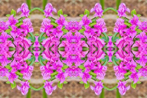 Abstract surreality pattern kaleidoscope texture background Stock Photos