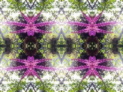 Abstract surreality pattern kaleidoscope texture background Foto stock