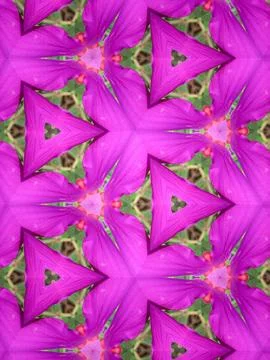 Abstract surreality pattern kaleidoscope texture background 写真素材