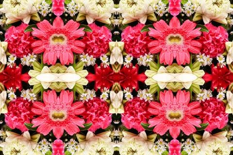 Abstract surreality pattern kaleidoscope texture background Stock Photos