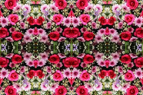 Abstract surreality pattern kaleidoscope texture background Stock Photos