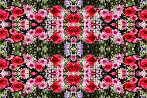 Abstract surreality pattern kaleidoscope texture background Stock Photos