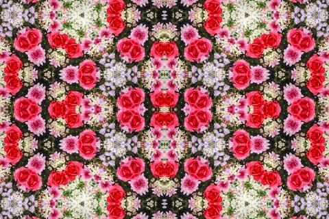 Abstract surreality pattern kaleidoscope texture background Stock Photos