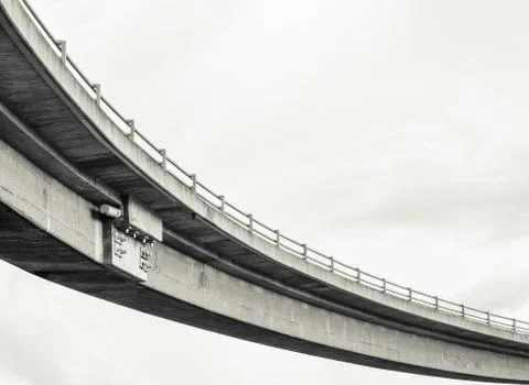 Abstract Sweeping Freeway  Overpass Foto stock