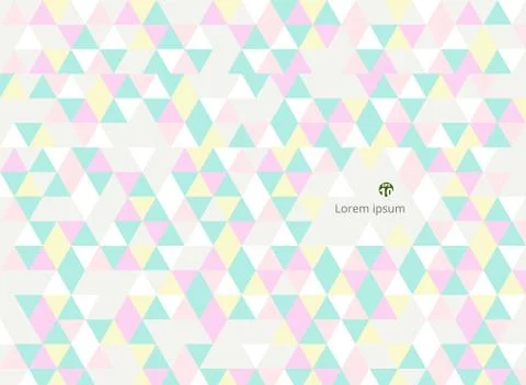 Abstract of sweet colorful triangles patterns background. Stock-Illustration