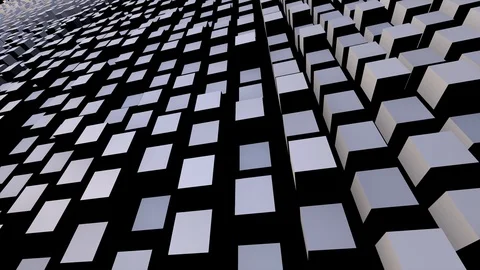 Abstract Swinging Cubes Motion Background Seamless Loop DOF Video stock 101727577