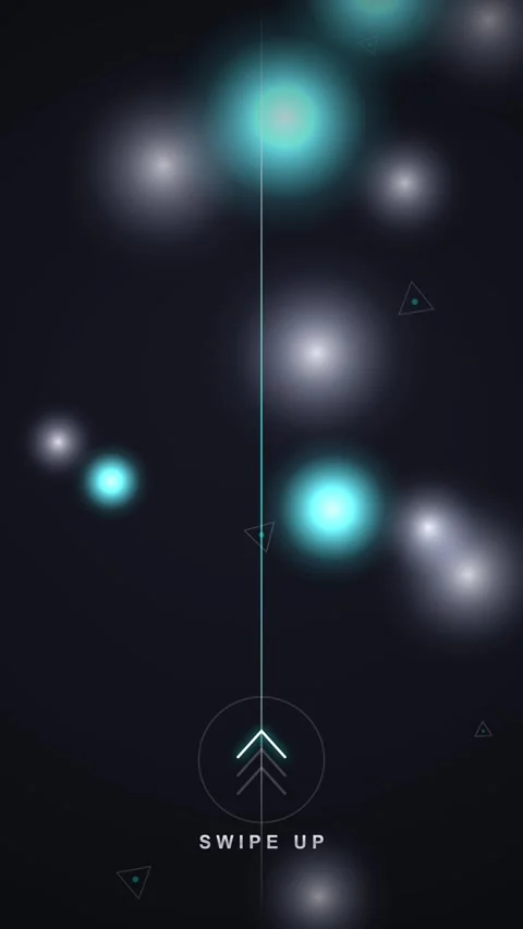 Abstract Swipe Up Animation with Glowing Particles and Dynamic Light Trails.. 動画素材 347350288