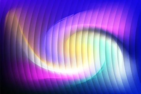 Abstract Swirl Background with Glowing Lines features vibrant rainbow waves Stock Illustration