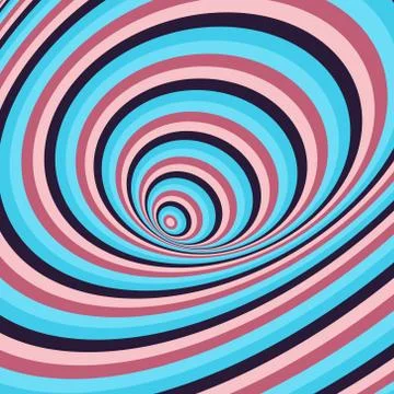 Abstract swirl background. Pattern with optical illusion Stock Illustration