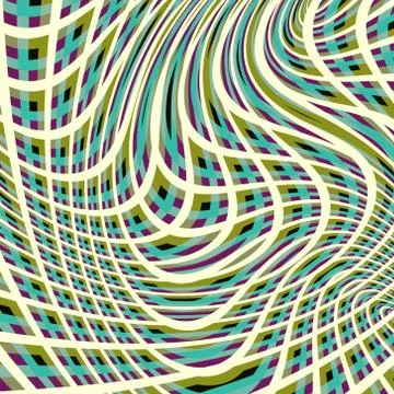 Abstract swirl background. Pattern with optical illusion Stock Illustration