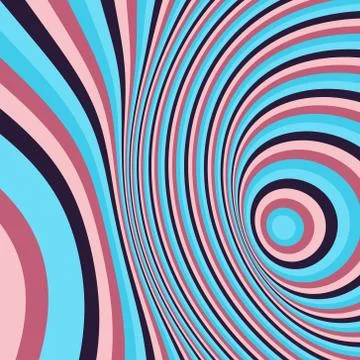 Abstract swirl background. Pattern with optical illusion Stock Illustration
