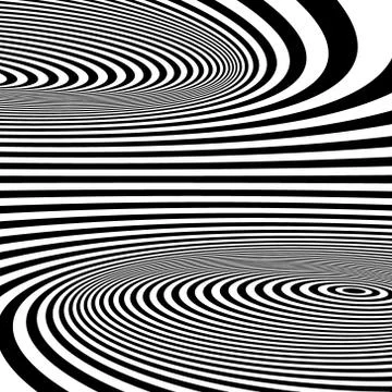 Abstract swirl background. Pattern with optical illusion Stock Illustration