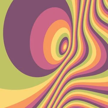 Abstract swirl background. Pattern with optical illusion Stockillustratie