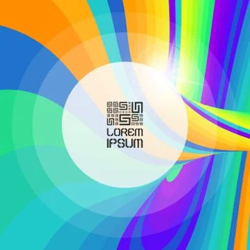 Abstract swirl background. Vector illustration with place for text. Stock Illustration