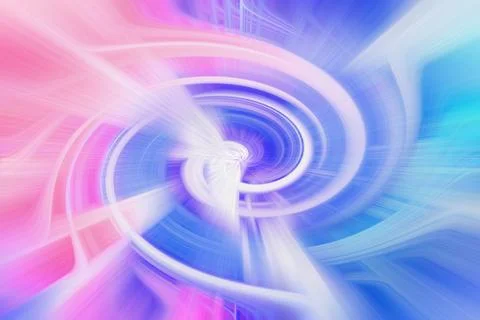 Abstract swirl background with vibrant gradient lines in pink and blue color Stock Illustration