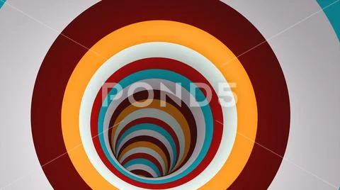 Abstract swirl cartoon style tunnel, immitation of trip in universe, computer Stock Illustration