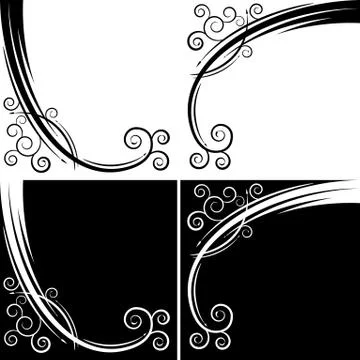 Abstract swirl curve Stock Illustration