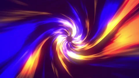 Abstract Swirl Energy Vortex Bright Neon Light Trails Psychedelic Motion Stock Footage 332850136