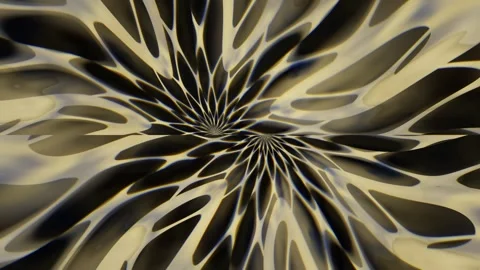 Abstract swirl pattern in black and yellow colors Stock Footage 339965271