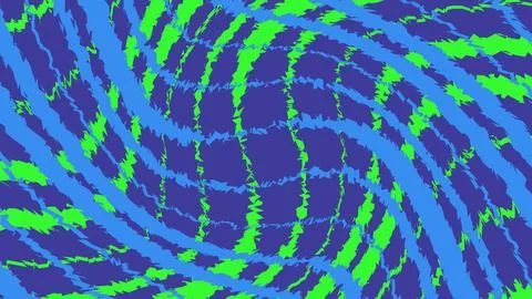 Abstract swirl pattern with blue and green lines Stock Illustration