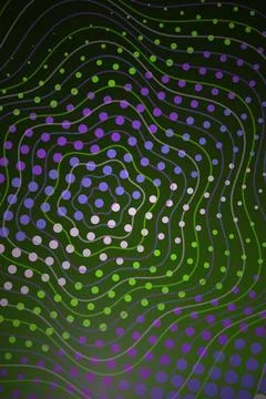 Abstract Swirl Pattern with Circles Stock Illustration