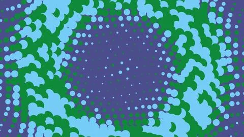 Abstract swirl pattern with colorful dots and circles イラスト素材